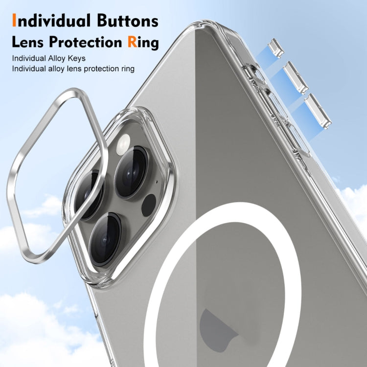 For iPhone 14 Pro Max Ice Feel HD Transparent MagSafe PC Full Coverage Phone Case