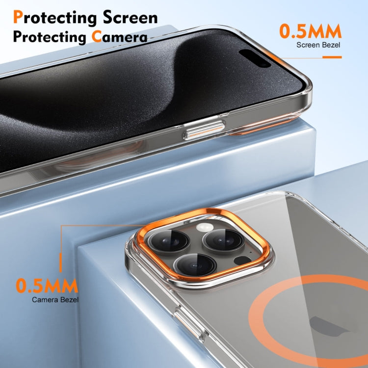 For iPhone 14 Pro Max Ice Feel HD Transparent MagSafe PC Full Coverage Phone Case