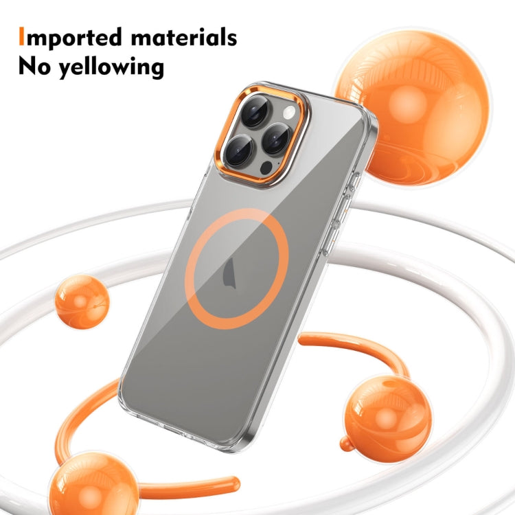 For iPhone 15 Pro Max Ice Feel HD Transparent MagSafe PC Full Coverage Phone Case