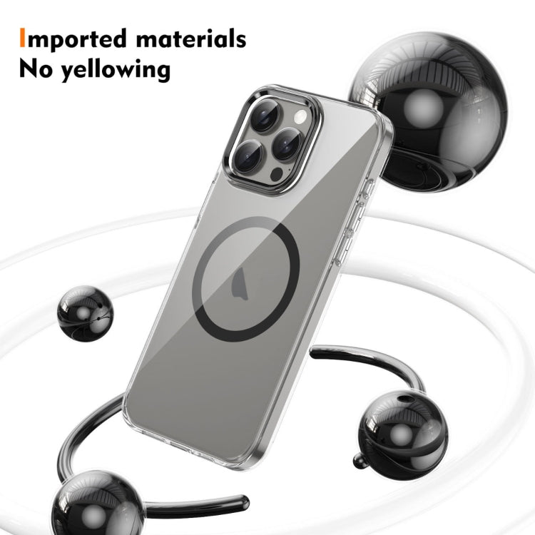 For iPhone 15 Pro Max Ice Feel HD Transparent MagSafe PC Full Coverage Phone Case