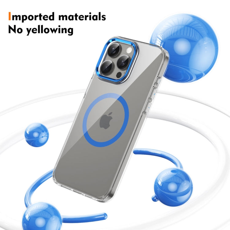 For iPhone 15 Pro Max Ice Feel HD Transparent MagSafe PC Full Coverage Phone Case