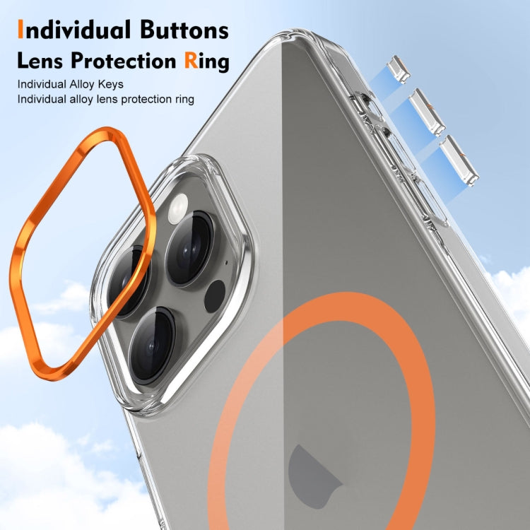 For iPhone 15 Pro Ice Feel HD Transparent MagSafe PC Full Coverage Phone Case