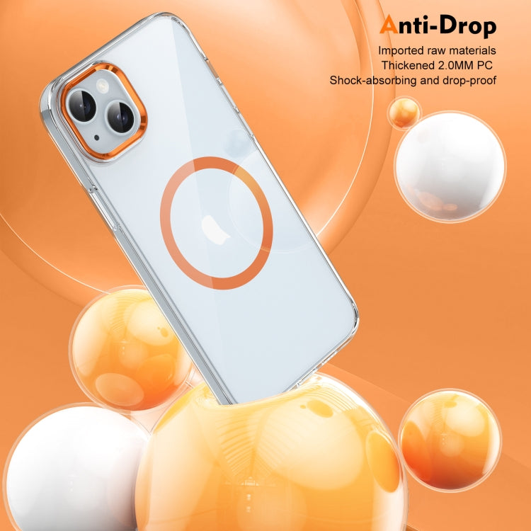 For iPhone 15 Ice Feel HD Transparent MagSafe PC Full Coverage Phone Case