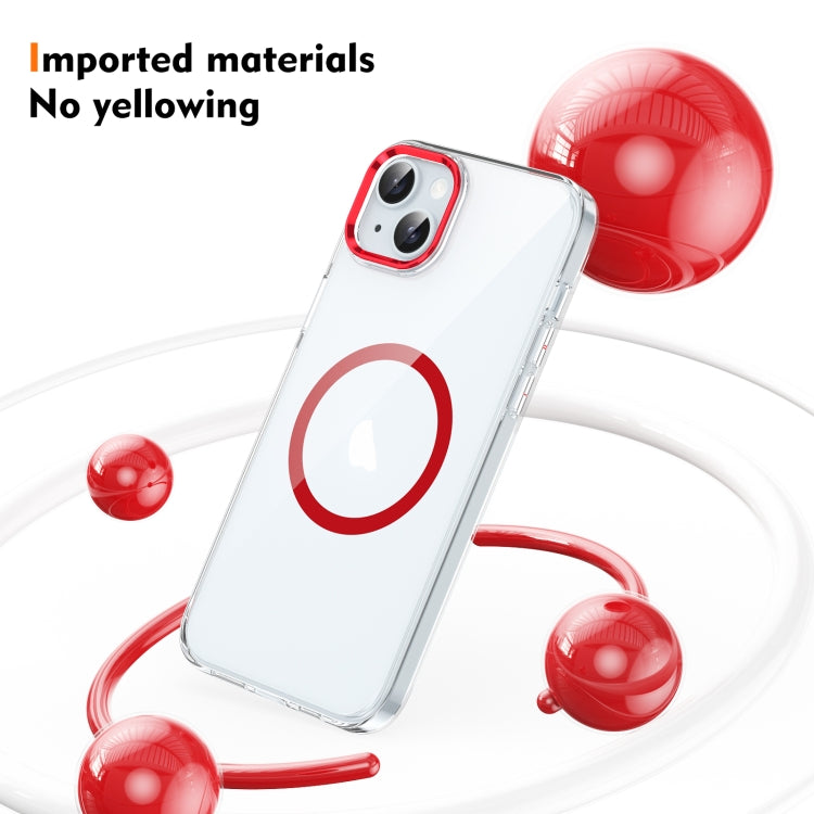 For iPhone 15 Ice Feel HD Transparent MagSafe PC Full Coverage Phone Case