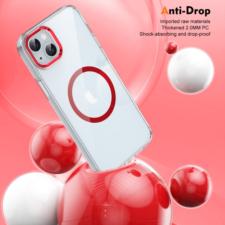 For iPhone 15 Ice Feel HD Transparent MagSafe PC Full Coverage Phone Case