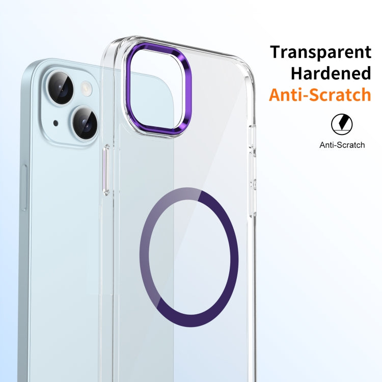 For iPhone 15 Ice Feel HD Transparent MagSafe PC Full Coverage Phone Case