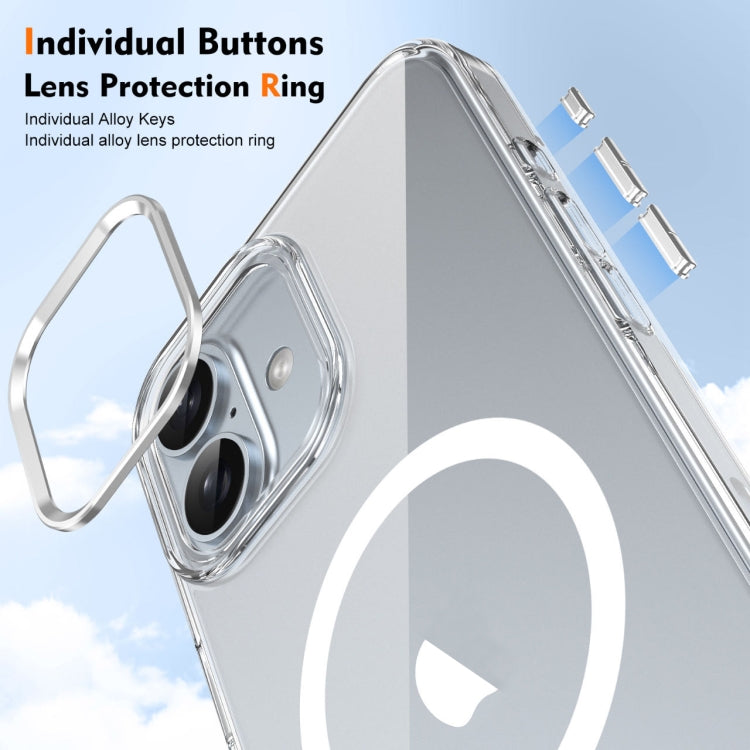For iPhone 16 Ice Feel HD Transparent MagSafe PC Full Coverage Phone Case