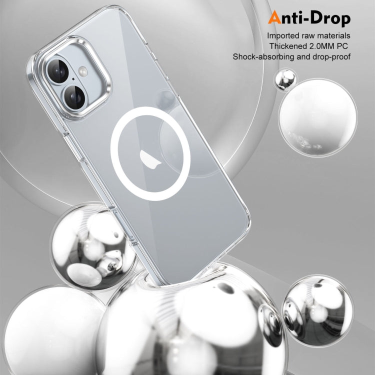 For iPhone 16 Ice Feel HD Transparent MagSafe PC Full Coverage Phone Case