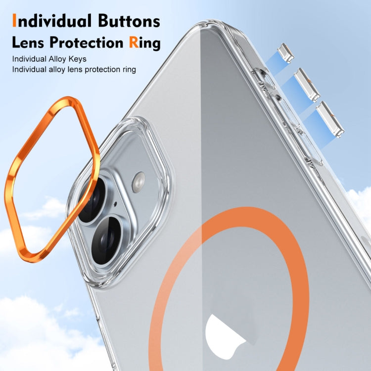 For iPhone 16 Ice Feel HD Transparent MagSafe PC Full Coverage Phone Case