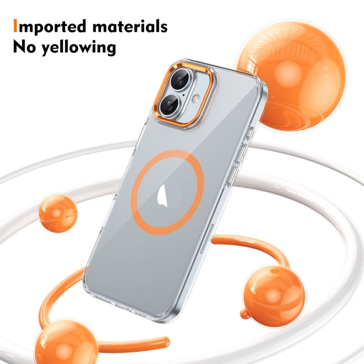 For iPhone 16 Ice Feel HD Transparent MagSafe PC Full Coverage Phone Case