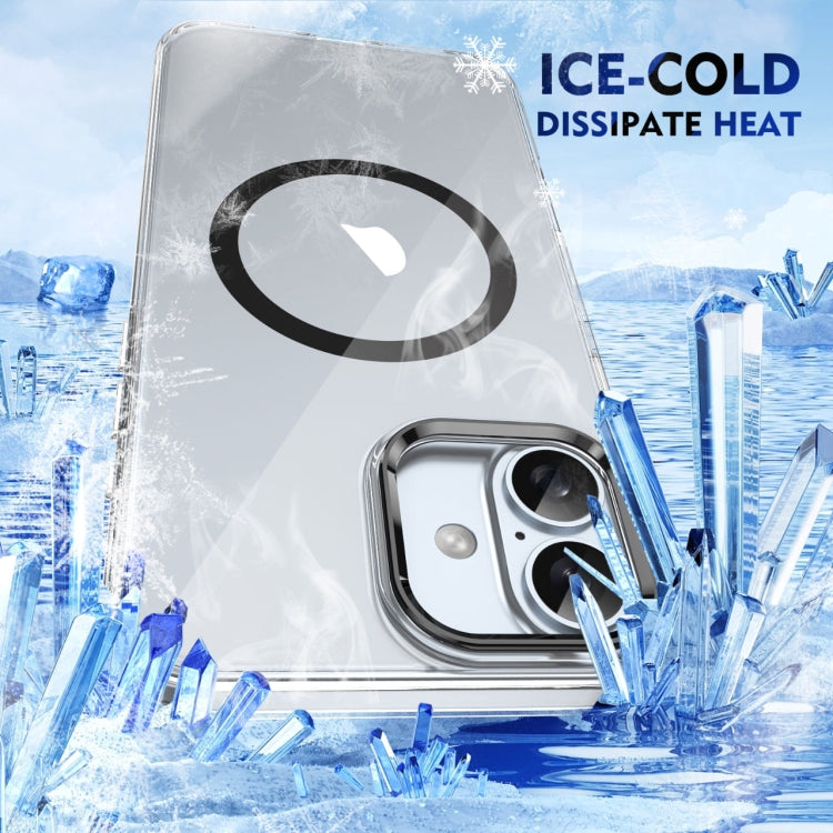 For iPhone 16 Ice Feel HD Transparent MagSafe PC Full Coverage Phone Case