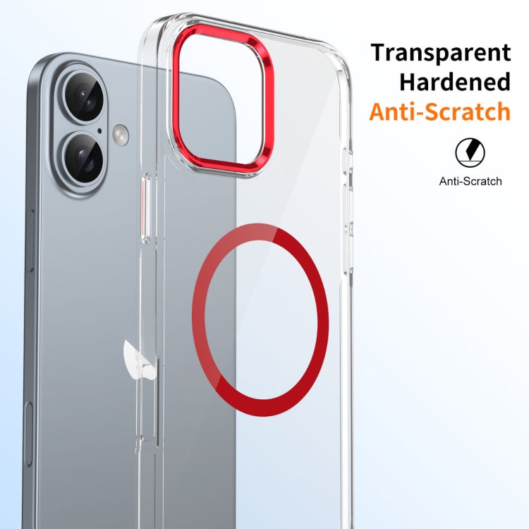 For iPhone 16 Ice Feel HD Transparent MagSafe PC Full Coverage Phone Case