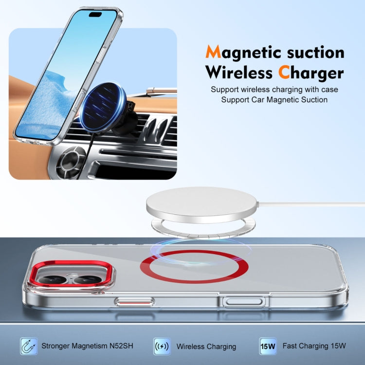 For iPhone 16 Ice Feel HD Transparent MagSafe PC Full Coverage Phone Case