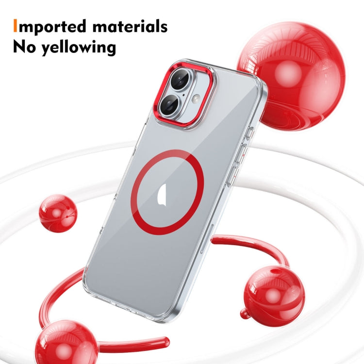 For iPhone 16 Ice Feel HD Transparent MagSafe PC Full Coverage Phone Case