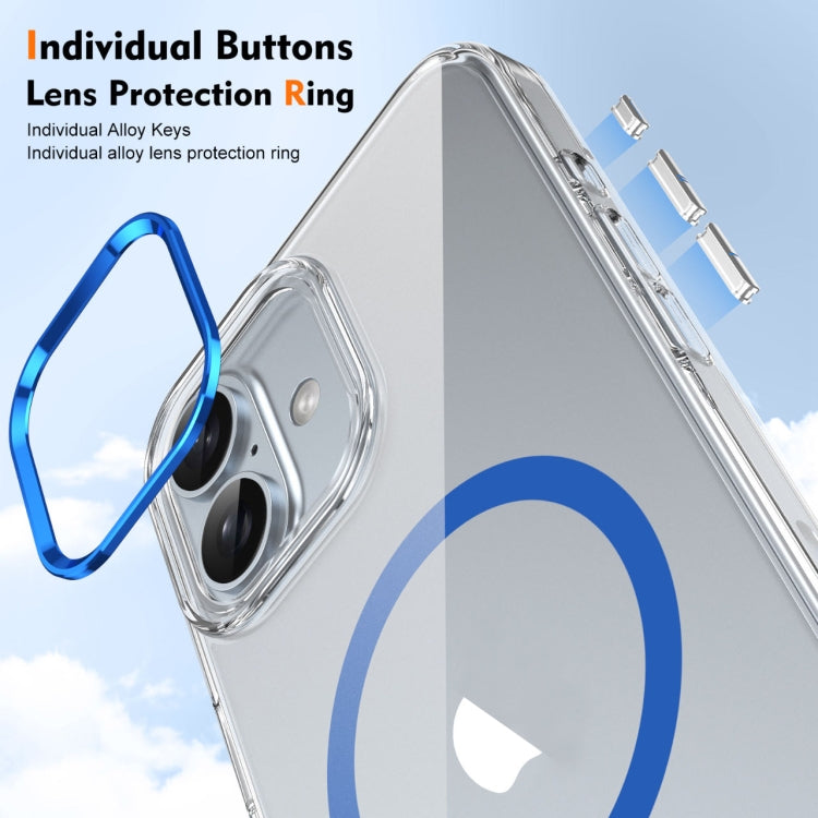For iPhone 16 Ice Feel HD Transparent MagSafe PC Full Coverage Phone Case