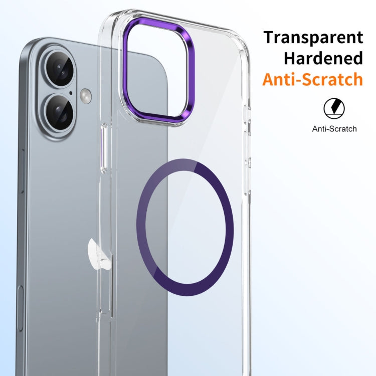 For iPhone 16 Ice Feel HD Transparent MagSafe PC Full Coverage Phone Case