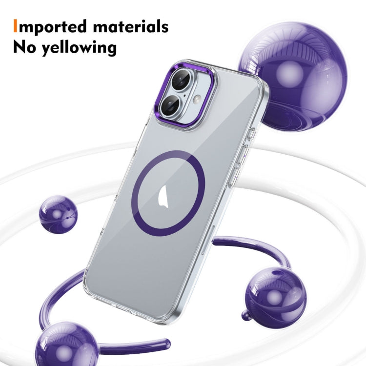 For iPhone 16 Ice Feel HD Transparent MagSafe PC Full Coverage Phone Case