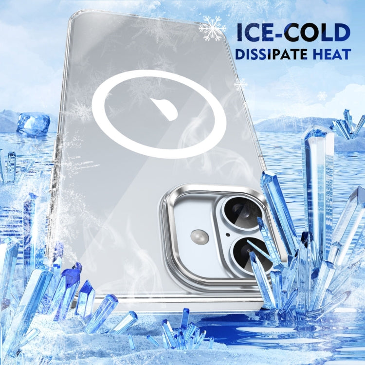 For iPhone 16 Plus Ice Feel HD Transparent MagSafe PC Full Coverage Phone Case