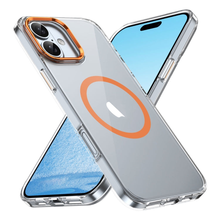 For iPhone 16 Plus Ice Feel HD Transparent MagSafe PC Full Coverage Phone Case