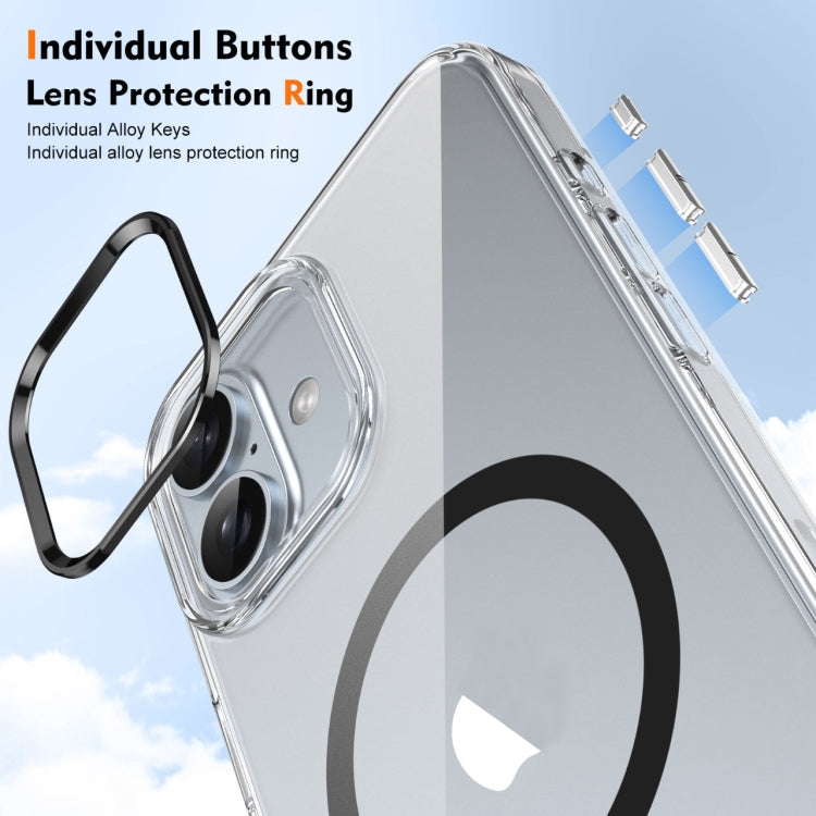 For iPhone 16 Plus Ice Feel HD Transparent MagSafe PC Full Coverage Phone Case