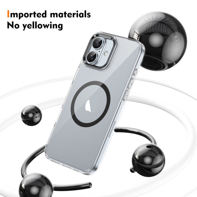 For iPhone 16 Plus Ice Feel HD Transparent MagSafe PC Full Coverage Phone Case