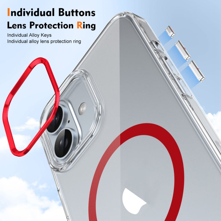 For iPhone 16 Plus Ice Feel HD Transparent MagSafe PC Full Coverage Phone Case