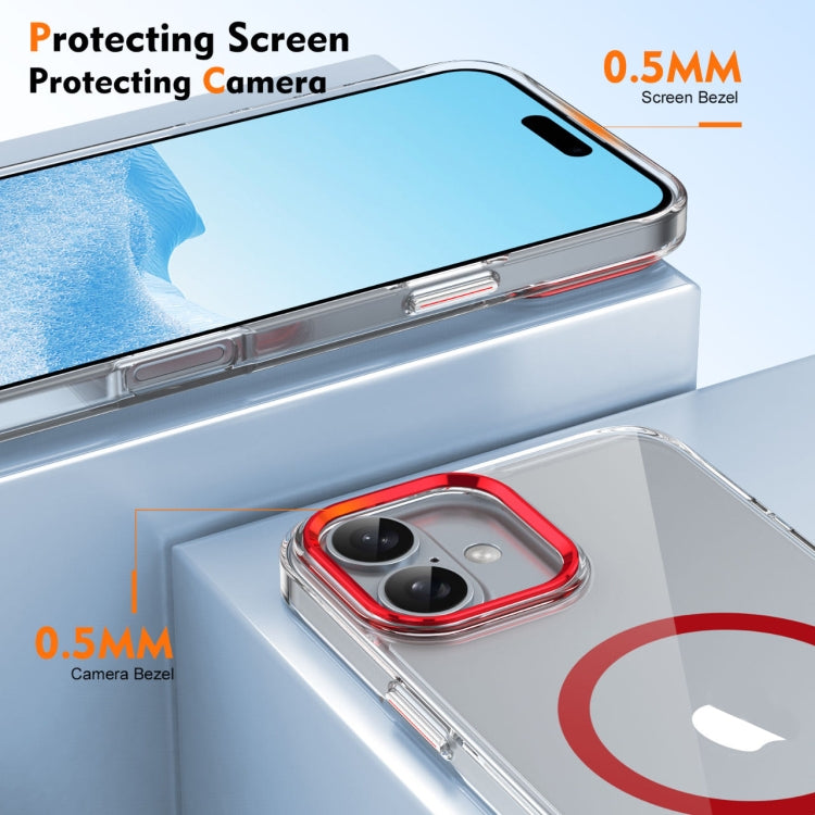 For iPhone 16 Plus Ice Feel HD Transparent MagSafe PC Full Coverage Phone Case