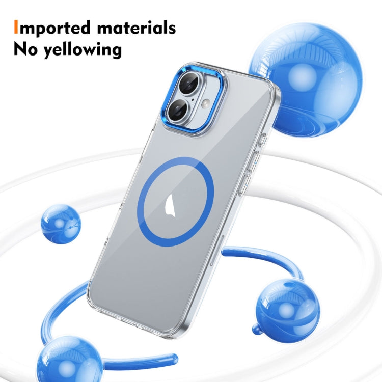For iPhone 16 Plus Ice Feel HD Transparent MagSafe PC Full Coverage Phone Case