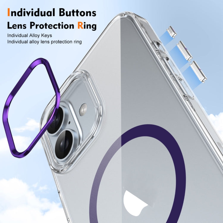 For iPhone 16 Plus Ice Feel HD Transparent MagSafe PC Full Coverage Phone Case