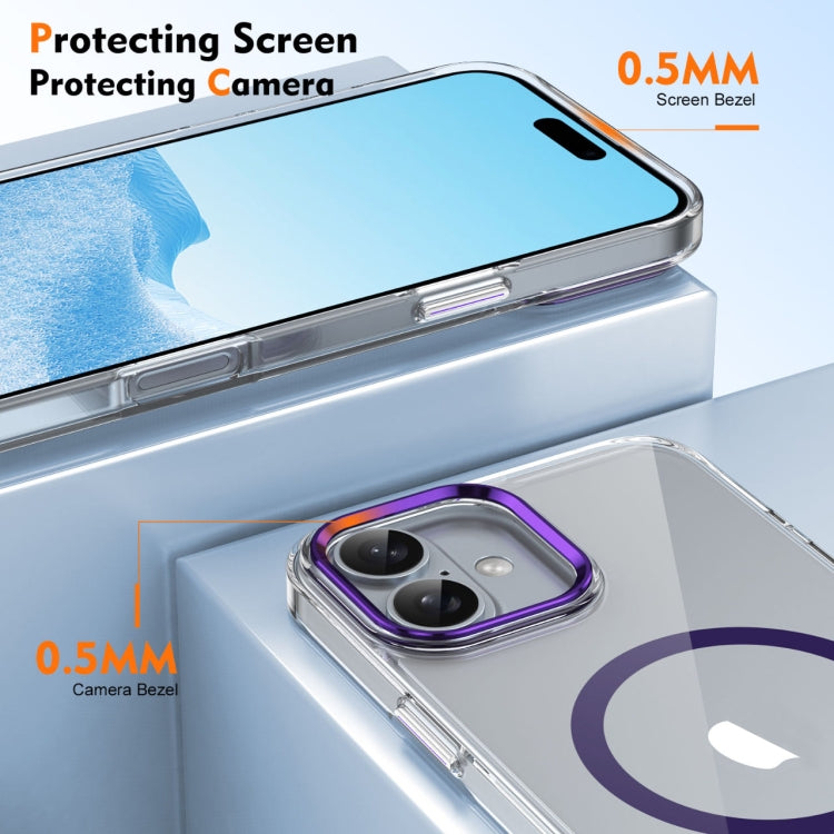 For iPhone 16 Plus Ice Feel HD Transparent MagSafe PC Full Coverage Phone Case