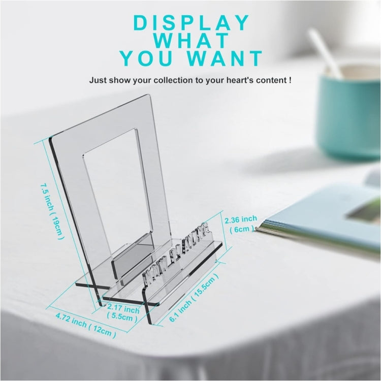 Acrylic Record Book Storage Display Stand