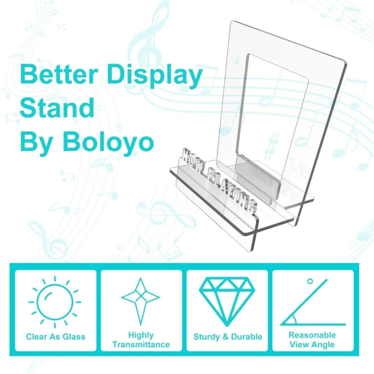 Acrylic Record Book Storage Display Stand