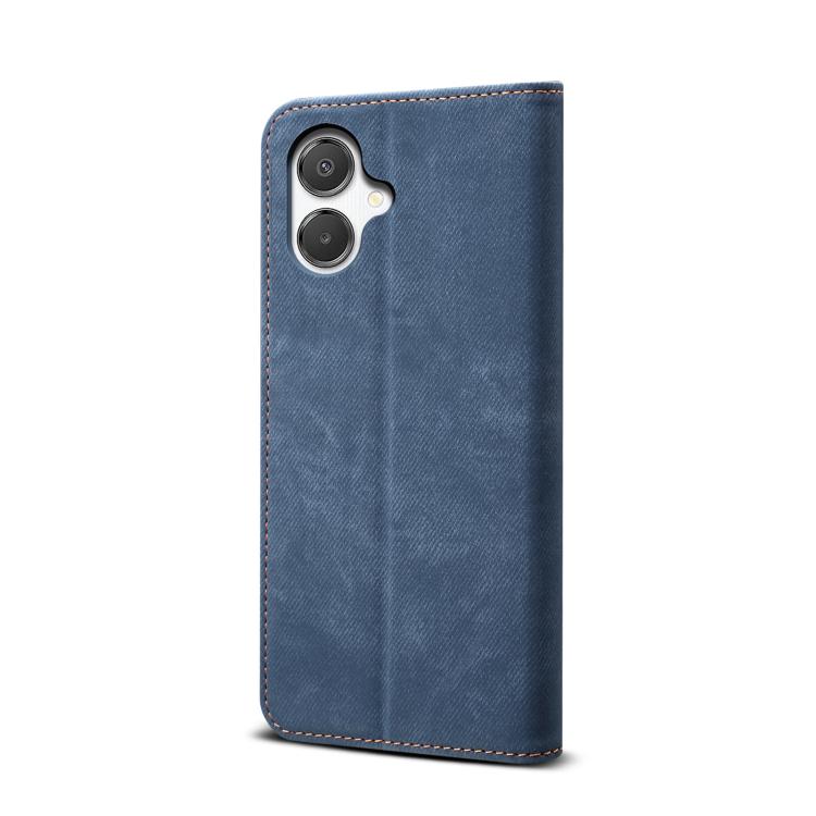 For Samsung Galaxy A07 4G Denim Texture Casual Style Horizontal Flip Leather Case