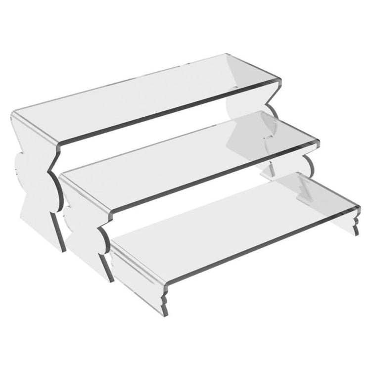 3pcs / Set Figure Cake Cosmetics Storage Display Stand - Transparent