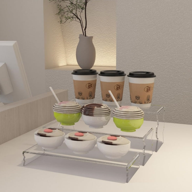 3pcs / Set Figure Cake Cosmetics Storage Display Stand - Transparent