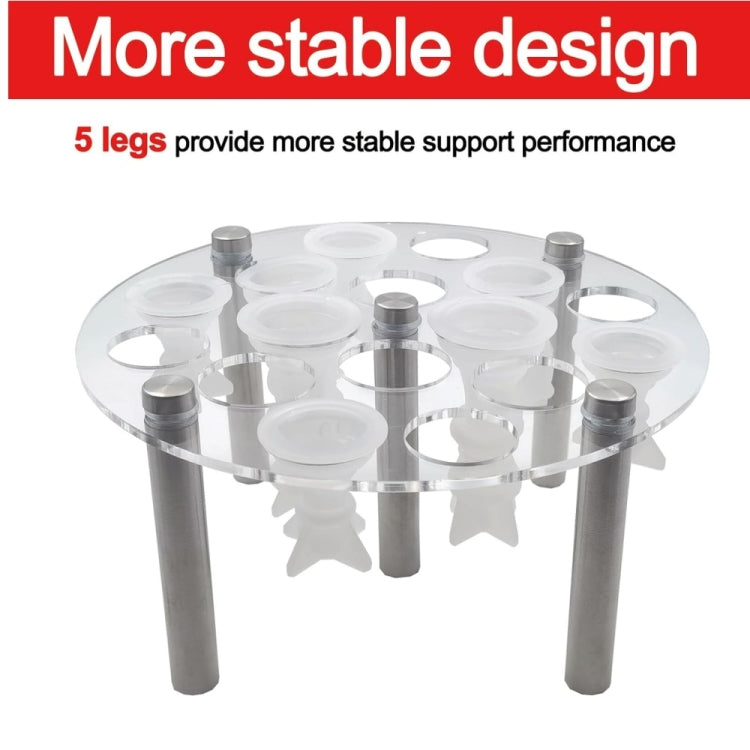 Round Chess Mold Stand Without Silicone Mold - Transparent