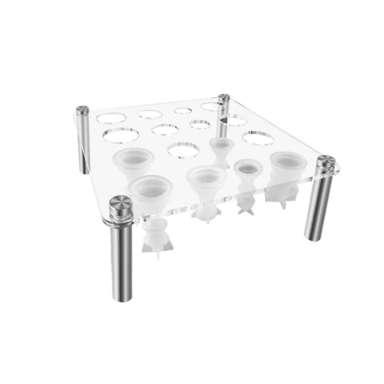 Square Chess Mold Stand Without Silicone Mold - Transparent