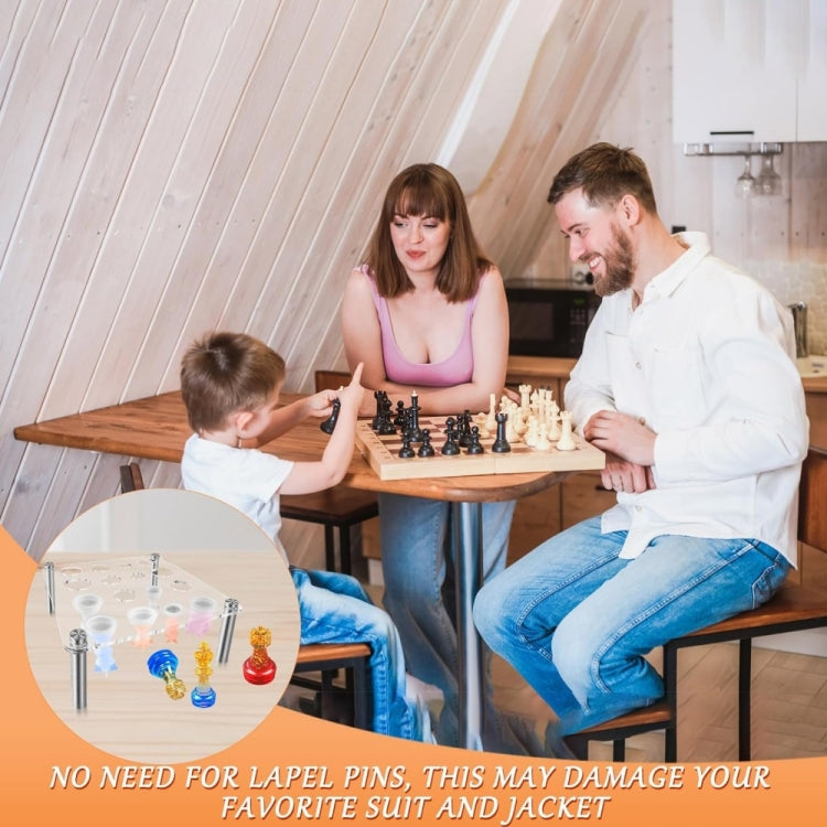 Square Chess Mold Stand Without Silicone Mold - Transparent
