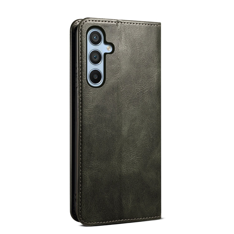 For Samsung Galaxy A56 5G Oil Wax Crazy Horse Texture Leather Phone Case