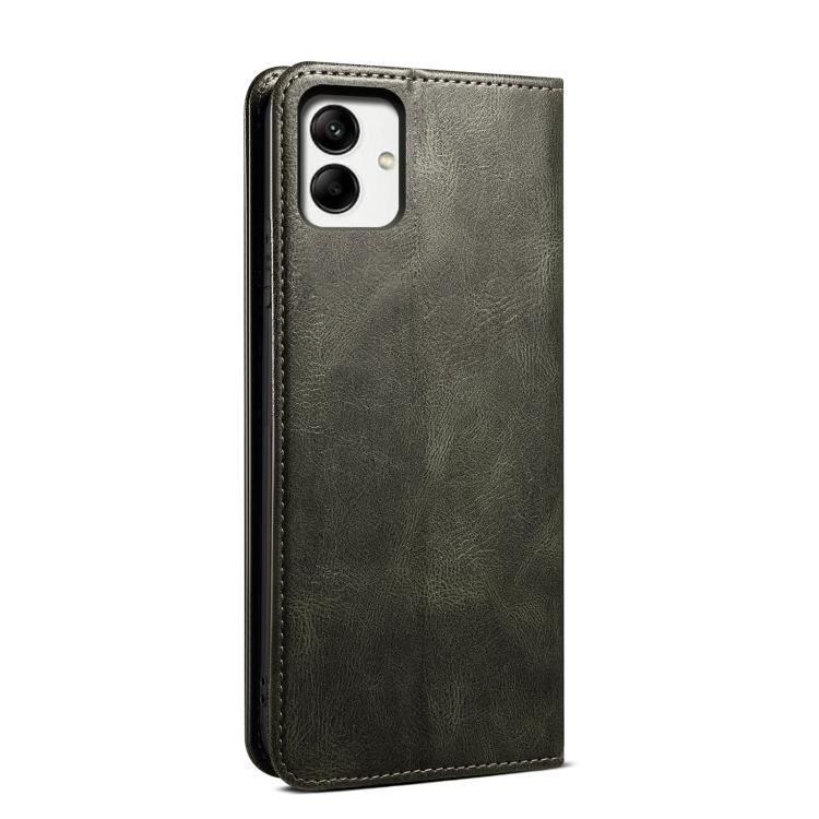 For Samsung Galaxy A06 5G Oil Wax Crazy Horse Texture Leather Phone Case