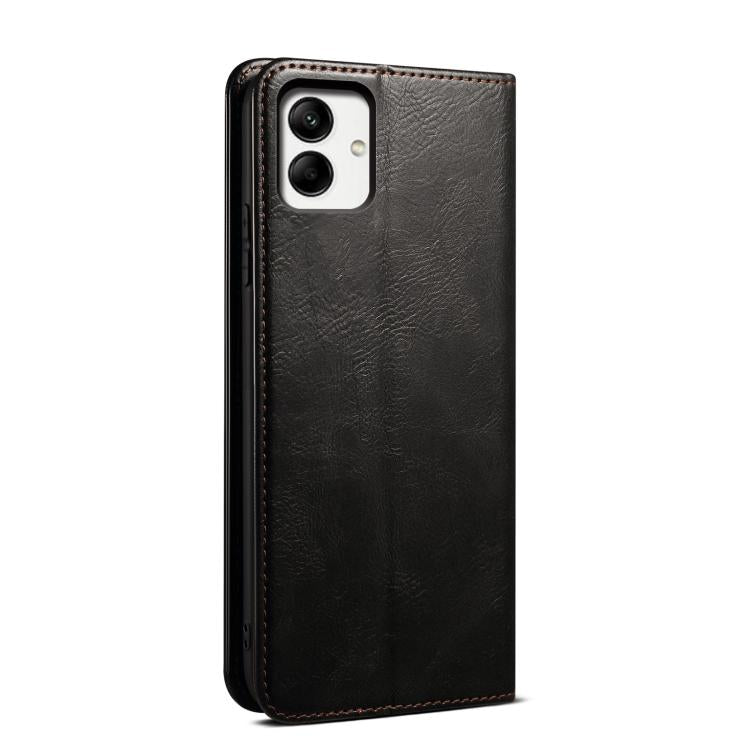 For Samsung Galaxy A07 4G Oil Wax Crazy Horse Texture Leather Phone Case