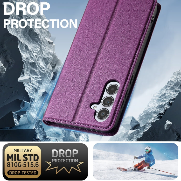 For Samsung Galaxy A54 5G LC.IMEEKE L1 Series Frosted Fine Texture PU Phone Case