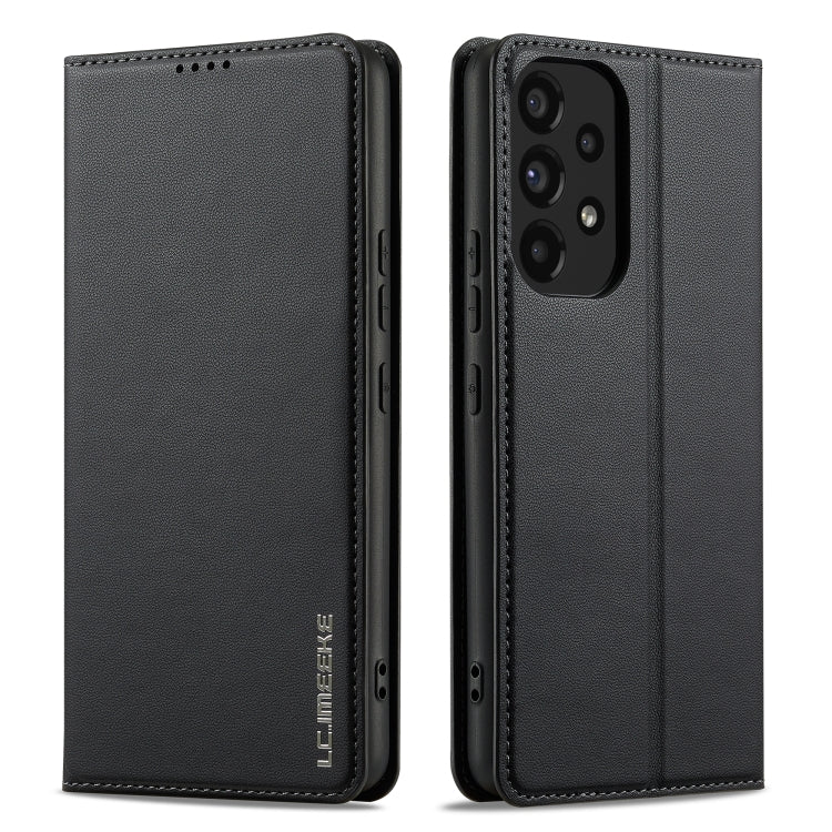 For Samsung Galaxy A53 5G LC.IMEEKE L1 Series Frosted Fine Texture PU Phone Case