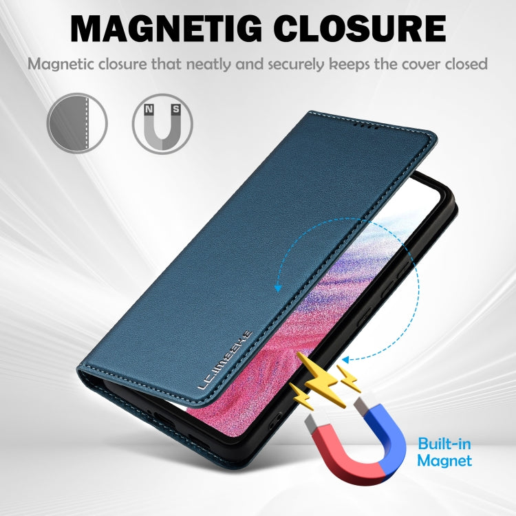 For Samsung Galaxy A53 5G LC.IMEEKE L1 Series Frosted Fine Texture PU Phone Case