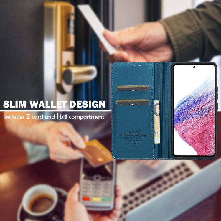 For Samsung Galaxy A53 5G LC.IMEEKE L1 Series Frosted Fine Texture PU Phone Case