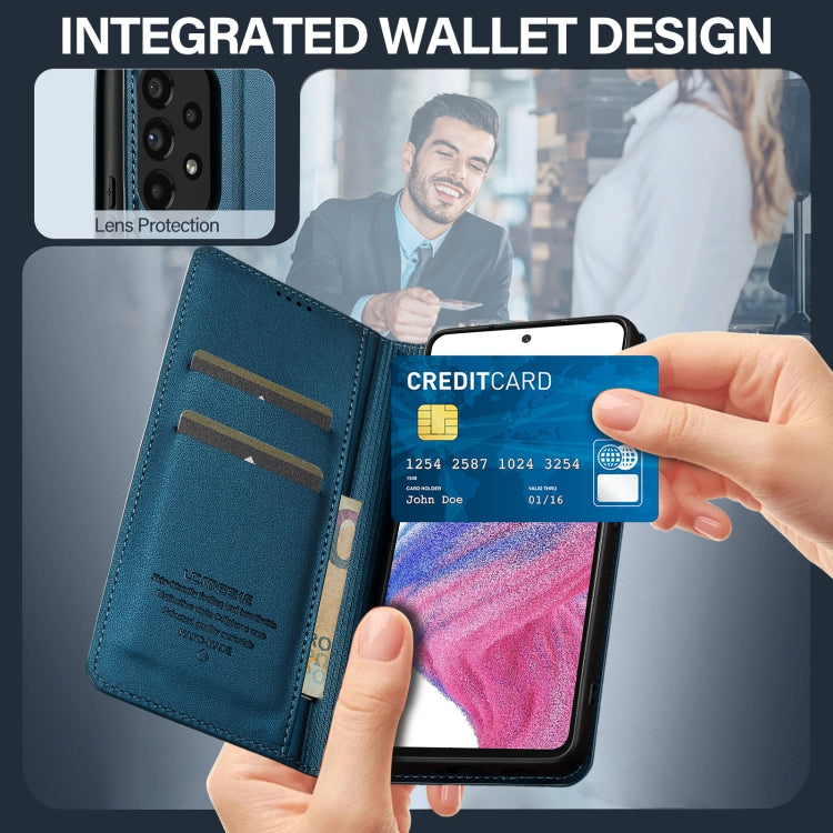 For Samsung Galaxy A53 5G LC.IMEEKE L1 Series Frosted Fine Texture PU Phone Case