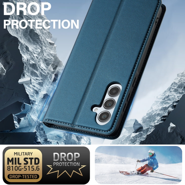 For Samsung Galaxy A55 5G LC.IMEEKE L1 Series Frosted Fine Texture PU Phone Case