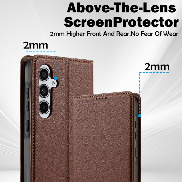 For Samsung Galaxy A34 5G LC.IMEEKE L1 Series Frosted Fine Texture PU Phone Case