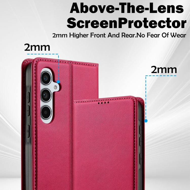 For Samsung Galaxy A34 5G LC.IMEEKE L1 Series Frosted Fine Texture PU Phone Case