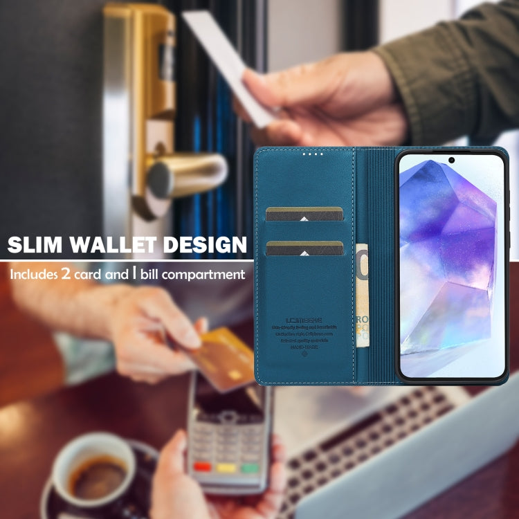 For Samsung Galaxy A35 5G LC.IMEEKE L1 Series Frosted Fine Texture PU Phone Case